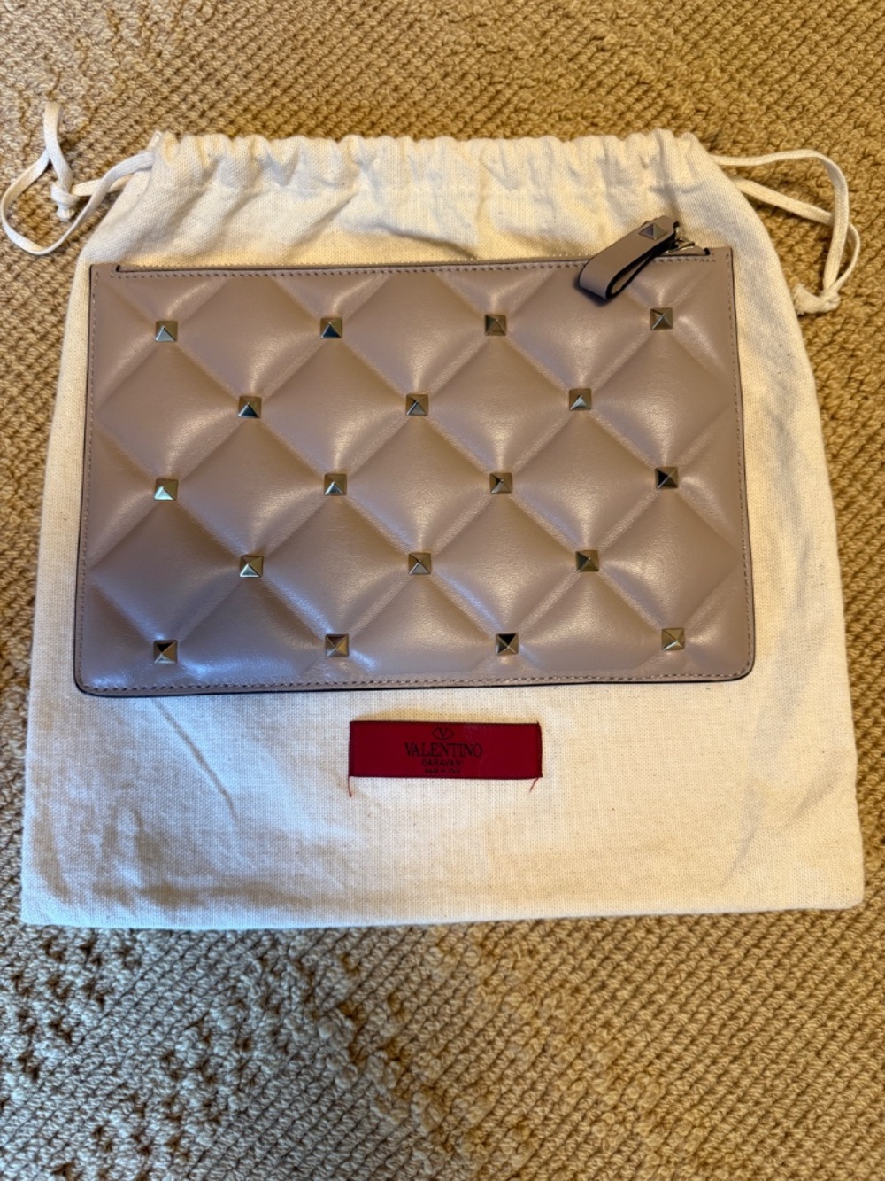 Valentino Quilted Rockstud clutch bag - Picture 2 of 6